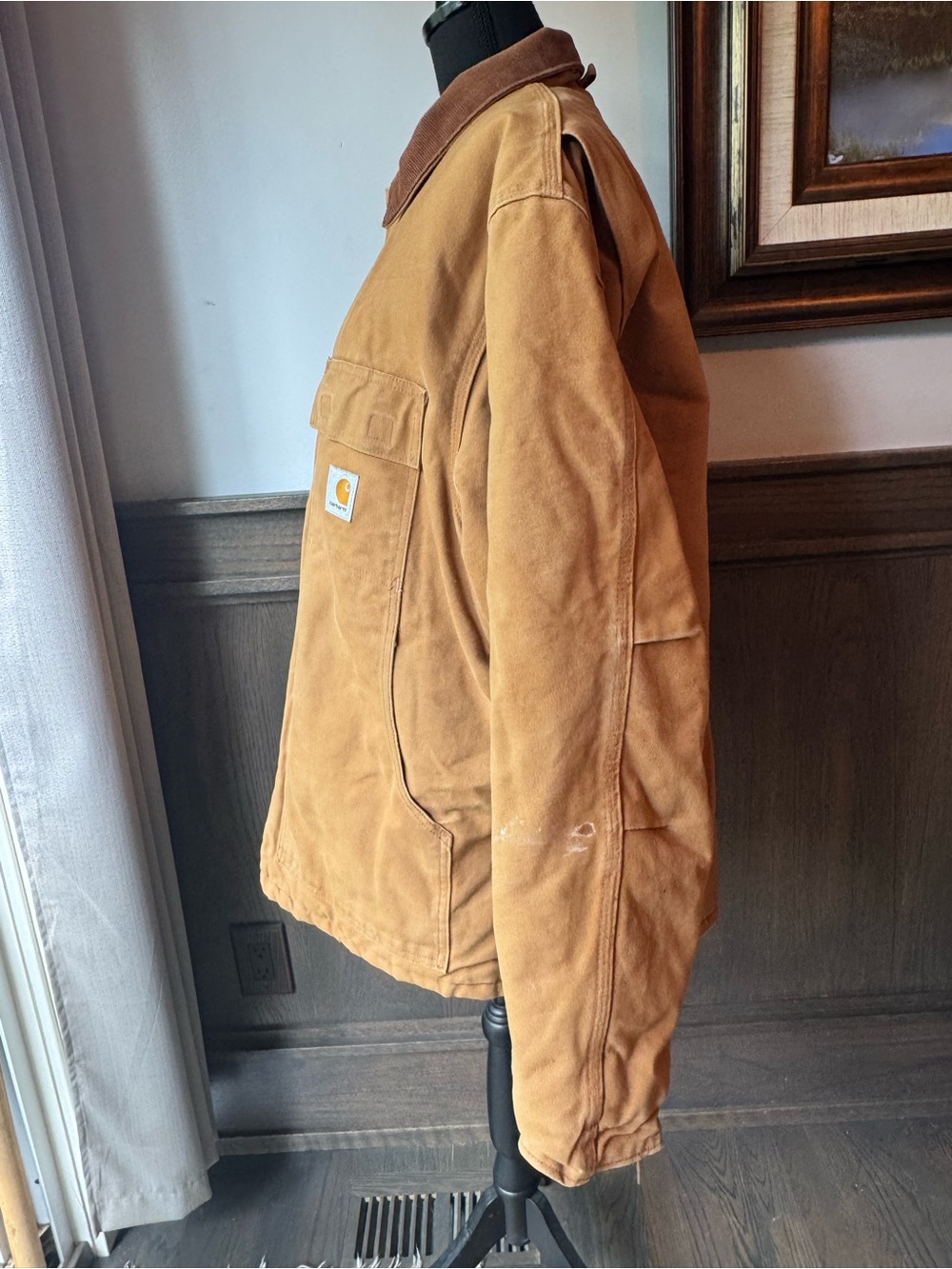 Vintage 2000s Carhartt C03 BRN Arctic Traditional Coat Size 46 XL - Picture 3 of 9